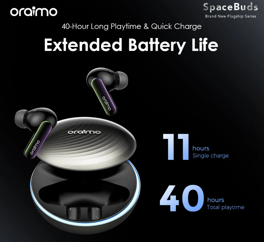 Black Friday Discounts For Oraimo Spacebuds Hybrid Anc True Wireless Earbuds Customized Voice