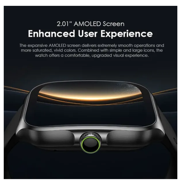 oraimo Watch Nova AM 2.01" AMOLED Screen Curved Cover Smart Watch