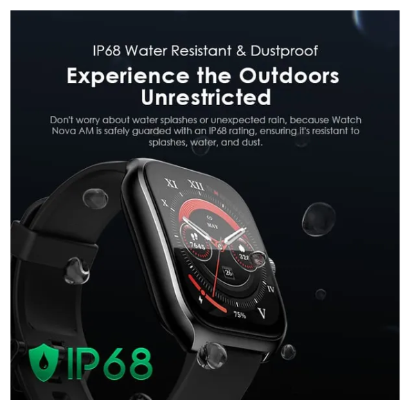 oraimo Watch Nova AM 2.01" AMOLED Screen Curved Cover Smart Watch