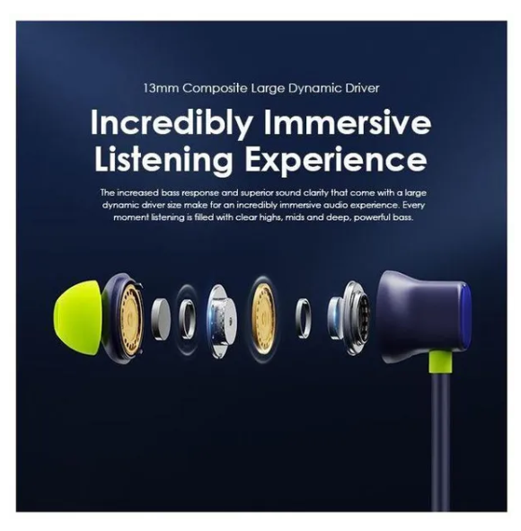oraimo Necklace Pro ANC Wireless Headphones, 50-hr Long Playtime
45dB ANC Noise Cancellation HavyBass ™ Boost Mode & Crystal Clear Call
