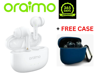 Oraimo FreePods 3C ENC True Wireless Earbuds 36-Hr Long Playtime  4-mic ENC HD Voice in Calls Bluetooth Earphones  Earpods