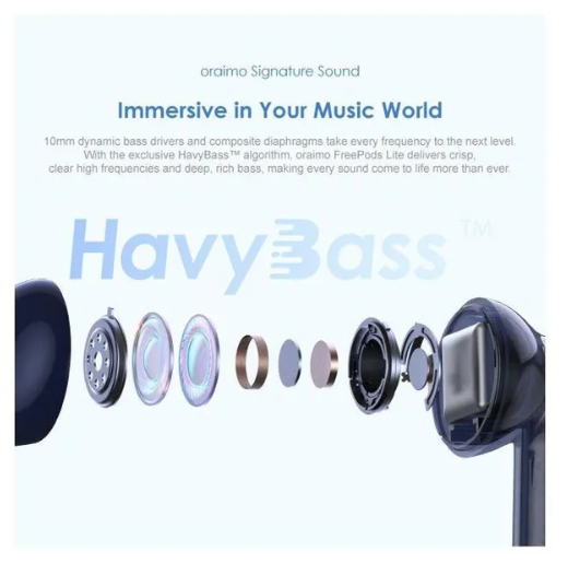 oraimo FreePods Lite ENC True Wireless Earbuds