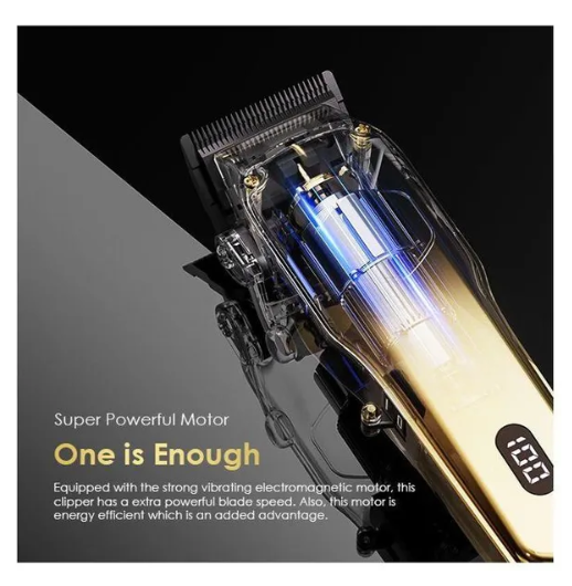 Oraimo Smart Clipper 2 Gold  with  240-minute Runtime & Super Powerful Motor Professional Hair Clipper