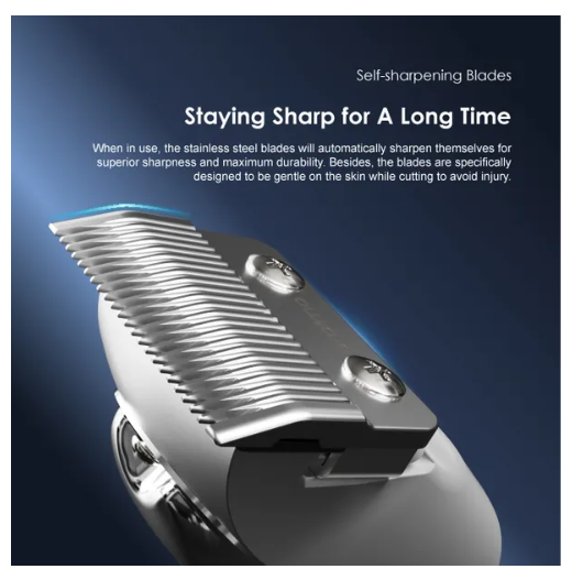oraimo Smart Clipper Pro Professional Hair Clipper|Self-sharpening and Adjustable Blades|Super Powerful Motor |240-minute Runtime