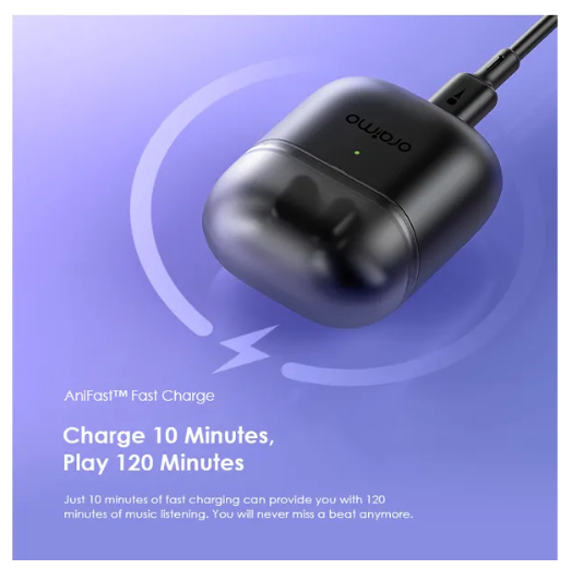 oraimo FreePods Neo Half In Ear  50-hr Long PlaytimeTrue Wireless Earbuds Plus a gift of  10.5 w car charger
