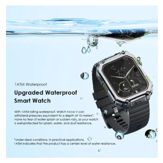 OFFER !! OFFER !! OFFER  Brand New Oraimo Watch Nova V 2.01"  Tempered Glass  Camera Remote, Preview Sync 1ATM Waterproof HD Video Watch Faces Smart Watch plus A GIFT  of Oraimo Free pods Neo