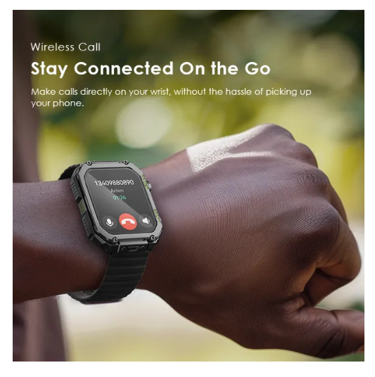 OFFER !! OFFER !! OFFER  Brand New Oraimo Watch Nova V 2.01"  Tempered Glass  Camera Remote, Preview Sync 1ATM Waterproof HD Video Watch Faces Smart Watch plus A GIFT  of Oraimo Free pods Neo