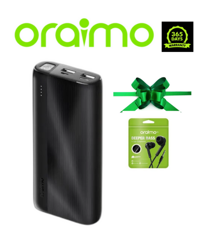 {OFFER} Oraimo 20000mAh Powerbank Fast Charging LED Power Bank Say Goodbye to Battery Anxiety