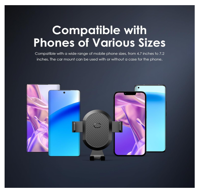 SPECIAL OFFER Oraimo Hydra 3 Stable Safe Universal Car Phone Holder Long Arm,360°Adjustable Magnet Head,Compatible with Phones of Various Sizes with a GIFT of Oraimo Highway 15 15.5W Car Charger