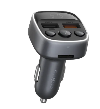 OFFER ! Oraimo Boulevard Modulator 18W BT Supporting  3 Ways of Music Playing Dual USB Output Voltage Digital Display Car Charger plus a gift of 32 gb Hp Flashdrive