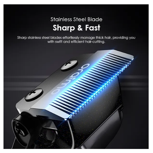OFFER !! Oraimo SmartClipper 2C  Professional Hair Clipper with 2.5 hrs Runtime &Precise Blades for All Hair Types  plus a GIFT of a Wall Charger