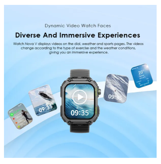 Oraimo Watch Nova V 2.01" HD Video Watch Faces  Wireless HD Calling 1ATM Waterproof Integrated Music Player  Camera Remote, Preview Sync Smart Watch Plus a GIFT of Oraimo Deeper Bass Earphones