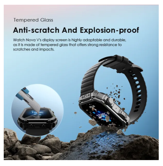 Oraimo Watch Nova V 2.01" HD Video Watch Faces  Wireless HD Calling 1ATM Waterproof Integrated Music Player  Camera Remote, Preview Sync Smart Watch Plus a GIFT of Oraimo Deeper Bass Earphones