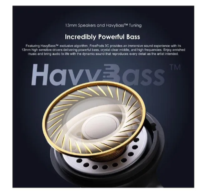 Oraimo FreePods 3C One Pair, Two Different Fits ENC IPX5 36 Hrs long playtime True Wireless Earbuds