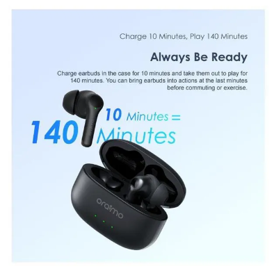 Oraimo FreePods 3C One Pair, Two Different Fits ENC IPX5 36 Hrs long playtime True Wireless Earbuds