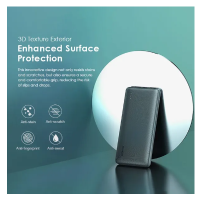 oraimo Toast 15 Flash 10000mAh Fast Charging Power Bank + FREE 3 IN ONE Charging Cable