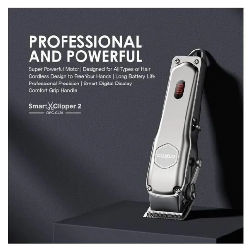 Oraimo Smart Clipper 2 Professional Hair Clipper 2.5 hrs Runtime Precise Blades for All Hair Types LED Screen Display with a GIFT of Clipper Blade for Smart Clipper OPC-CL30