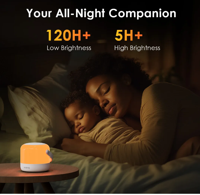 Oraimo SmartLamp Go 4.5W RGB Night Light Portable Design Perfect for Indoor and Outdoor Use, Infinite Brightness Control, Memory Function and Auto-Off Timer Smart Light