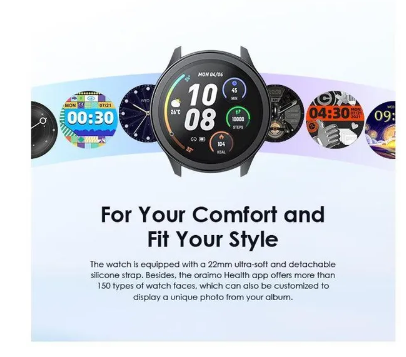 Oraimo Watch 2R 1.39" TFT IP68 Smart Watch + Oraimo Toast 10 Flash 10000mAh 12W Power Bank