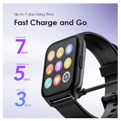 Oraimo Watch 4 Plus 2.01″ HD IP68 Smart Watch AI-Generated Watch Faces 100+ Sports Modes  7 Days Battery Life Bluetooth Call Smartwatch