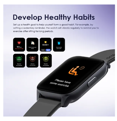 Oraimo Watch 4 Plus 2.01″ HD IP68 Smart Watch AI-Generated Watch Faces 100+ Sports Modes  7 Days Battery Life Bluetooth Call Smartwatch