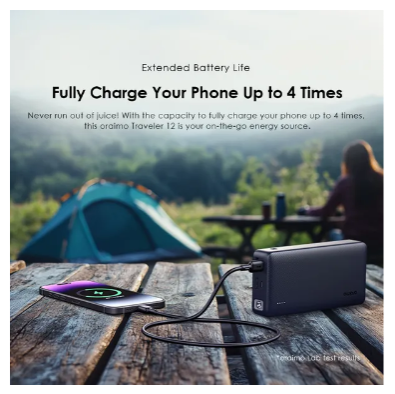 NEW ARRIVAL! Oraimo Traveler 12 20000mAh 12W Power Bank with C-TO -C OUTPUT No Battery Anxiety