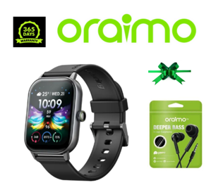 Oraimo Watch 5 2.01" HD Panda Glass 1ATM Water-resistant 105 Sports Modes Wireless HD Calling Scratch-resistant Full Touch Screen Smart Watch