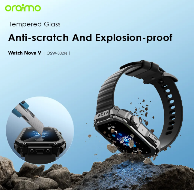 SPECIAL OFFER! Oraimo Watch Nova V 2.01" HD Video Watch Faces Smart Watch  +  FREE CHARGING KIT