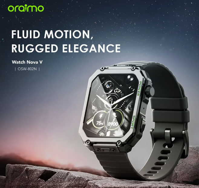 SPECIAL OFFER! Oraimo Watch Nova V 2.01" HD Video Watch Faces Smart Watch  +  FREE CHARGING KIT