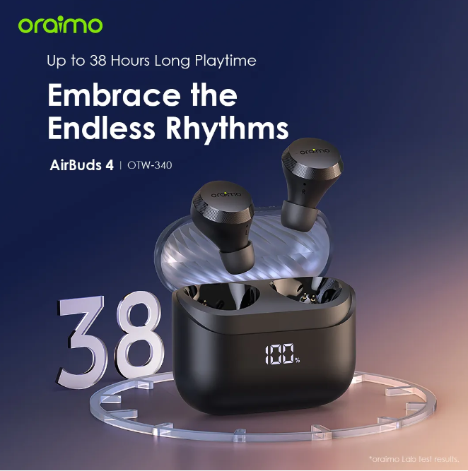 OFFER! oraimo AirBuds 4 ENC True Wireless Earbuds + FREE CHARGING KIT