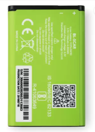 Oraimo Battery-BL-5C Phone Battery BL-5C For NOKIA C2-01 N70 N72 C2-02 C2-03 C2-06 X2-01 5130 2610 BL 5C Li-ion Batteries