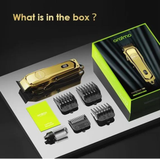 OFFER! oraimo Smart Clipper 2 Gold Professional Hair Clipper Long Working Time
No Battery Anxiety