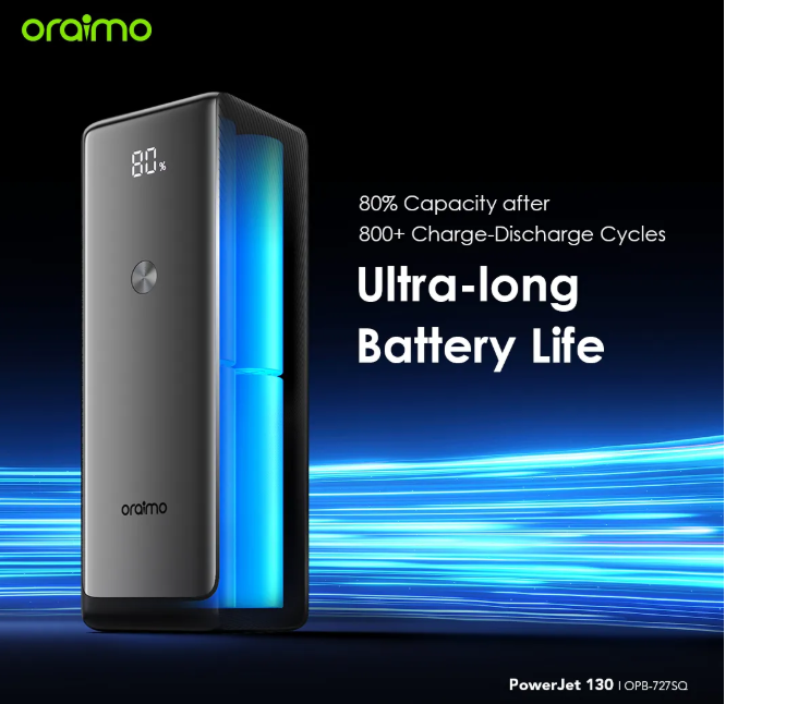 oraimo PowerJet 130 27600mAh 130W  Power Laptop & Phone Power Bank