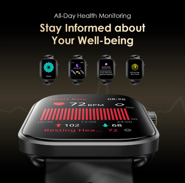 oraimo Watch Pro AM 1.85″ AMOLED IP68 Smart Watch