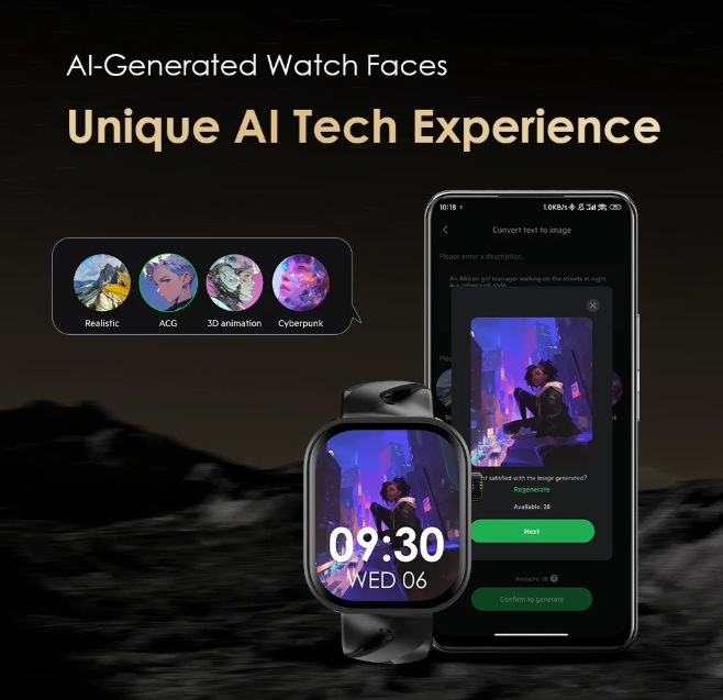 oraimo Watch Pro AM 1.85″ AMOLED IP68 Smart Watch