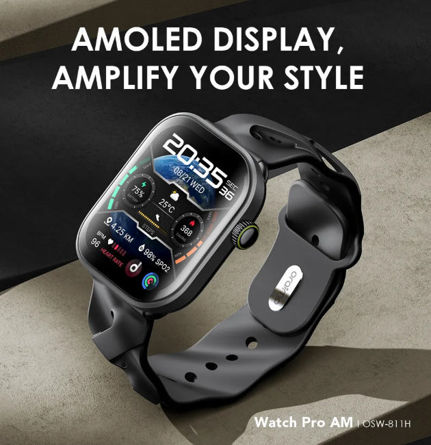oraimo Watch Pro AM 1.85″ AMOLED IP68 Smart Watch
