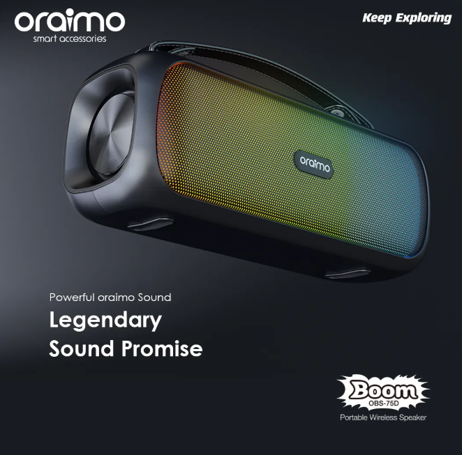 oraimo Boom 30W IPX5 Waterproof- True Party Music Freedom Massive Bass Bluetooth Wireless Speaker