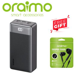 oraimo PowerBox 400 Vision 40000mAh 22.5W Power Bank + FREE Wired Oraimo Earphone