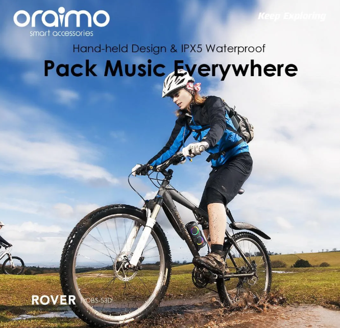 oraimo Rover 12W FM Wireless  Bluetooth Speaker  Powerful and Punchy Bass