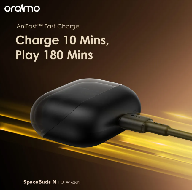 oraimo SpaceBuds N Active Noise Cancellation (ANC) True Wireless Earbuds