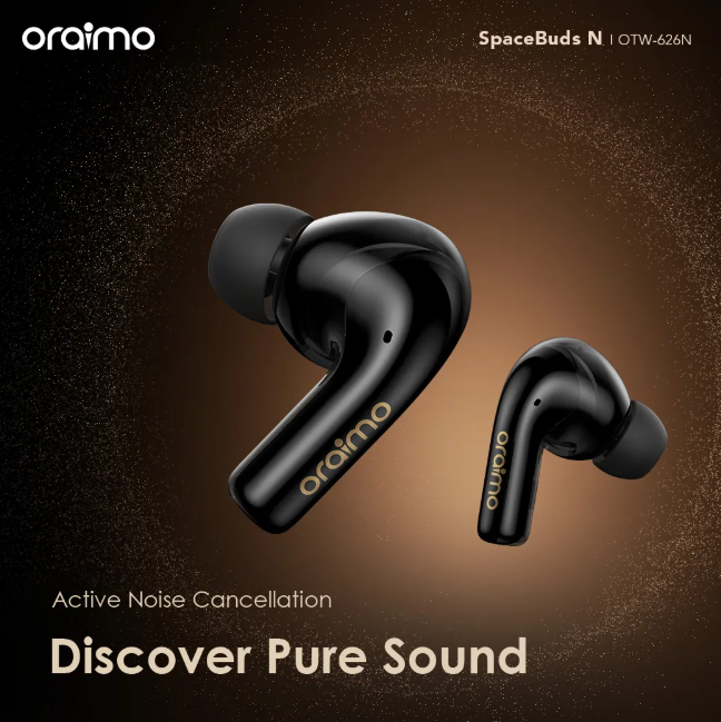 oraimo SpaceBuds N Active Noise Cancellation (ANC) True Wireless Earbuds