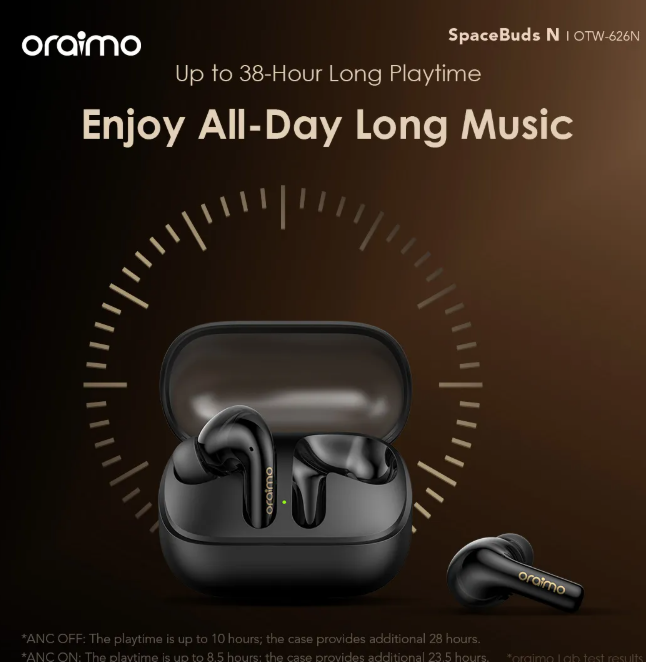 oraimo SpaceBuds N ANC True Wireless Bluetooth Earbuds Earphones