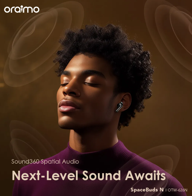 oraimo SpaceBuds N ANC True Wireless Bluetooth Earbuds Earphones