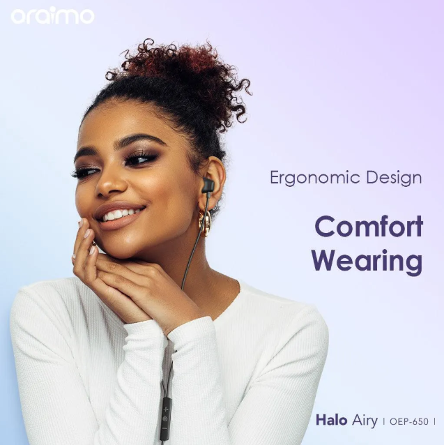 oraimo Halo Airy Type-C Half In-ear Wired Headphones Earphones