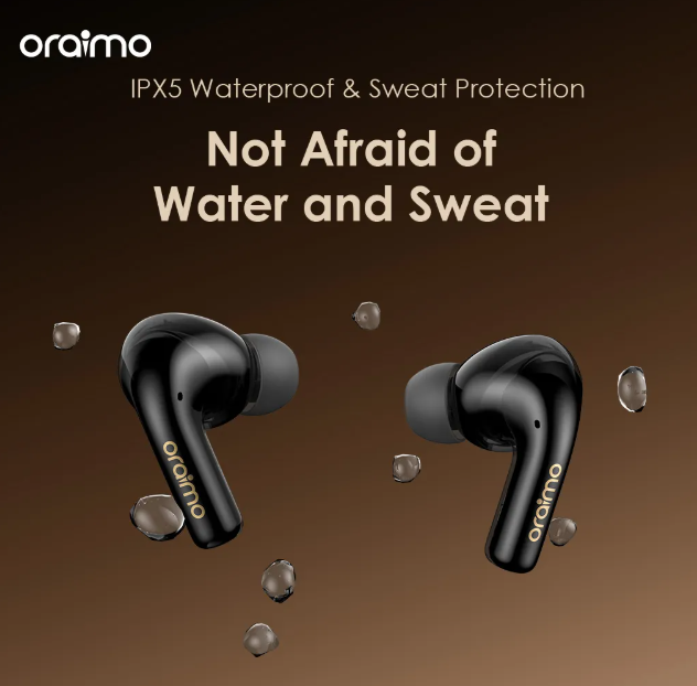 oraimo SpaceBuds N ANC True Wireless Earbuds Bluetooth Earpods + Oraimo  Wired Earphones