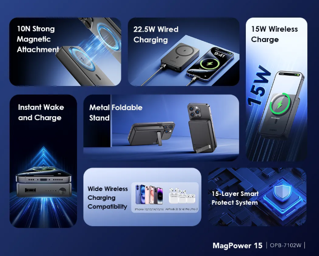 oraimo MagPower 15 10000mAh Wireless and Wired Power Bank Oraimo Powerbank