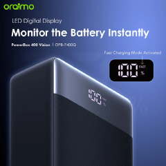 oraimo PowerBox 400 Vision 40000mAh 22.5W Power Bank Fully Charge Your Phone Up to 8 Times Oraimo Powerbank