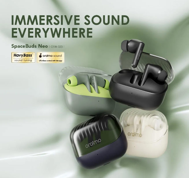 oraimo SpaceBuds Neo True Wireless Spatial Earbuds Bluetooth Earphones