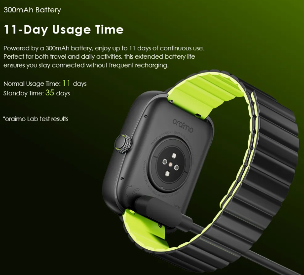 oraimo Watch Nova N 2.5D Curved Glass AI-generated Watch Faces IP68 Waterproof Smart Watch