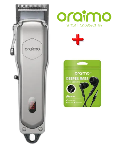 oraimo Smart Clipper 2 Professional Hair Clipper + Free Oraimo Wired Earphones